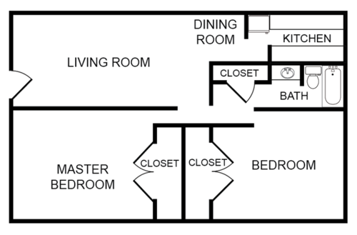 Two Bedroom Unit Lynnewood 2 Bedroom Unit